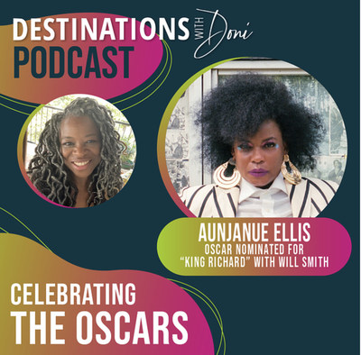 Oscar nominee Aunjanue Ellis discusses her new film about freedom fighter Fannie Lou Hamer's fight for more fair elections on multicultural Podcast "Destinations with Doni"