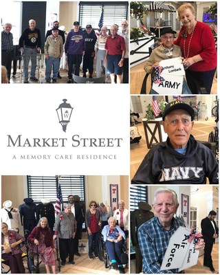 Florida House of Representatives Chris Latvala honors veterans and veteran spouses at Market Street Memory Care Residence East Lake in Tarpon Springs, Florida.