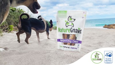 Nature Gnaws Natural Dog Chews and Treats is now a 4ocean Plastic Neutral Certified Product and Partner.  Packaging will sport the certification showing the partnership that will pull 100,000+ lbs from ours oceans.