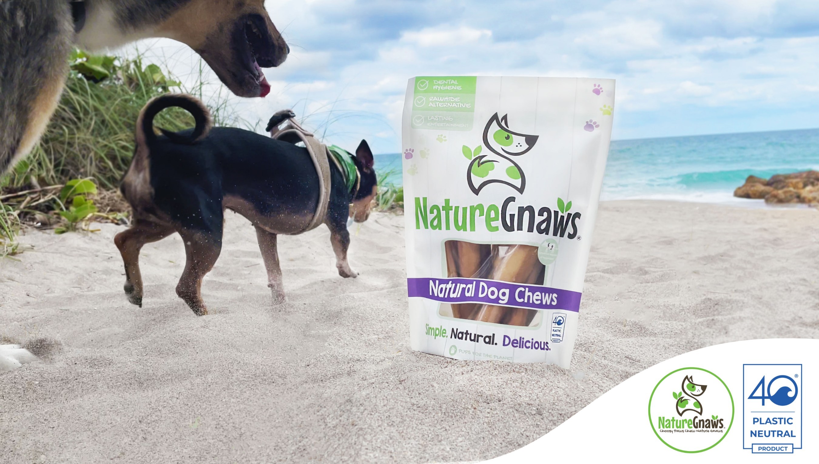 Nature Gnaws Announces Partnership with 4ocean as First Plastic Neutral Dog Chews Brand