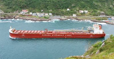 Bulk Ship of the Year, MV Nukumi, in Saint John’s Harbour, Newfoundland. (CNW Group/The CSL Group Inc.)