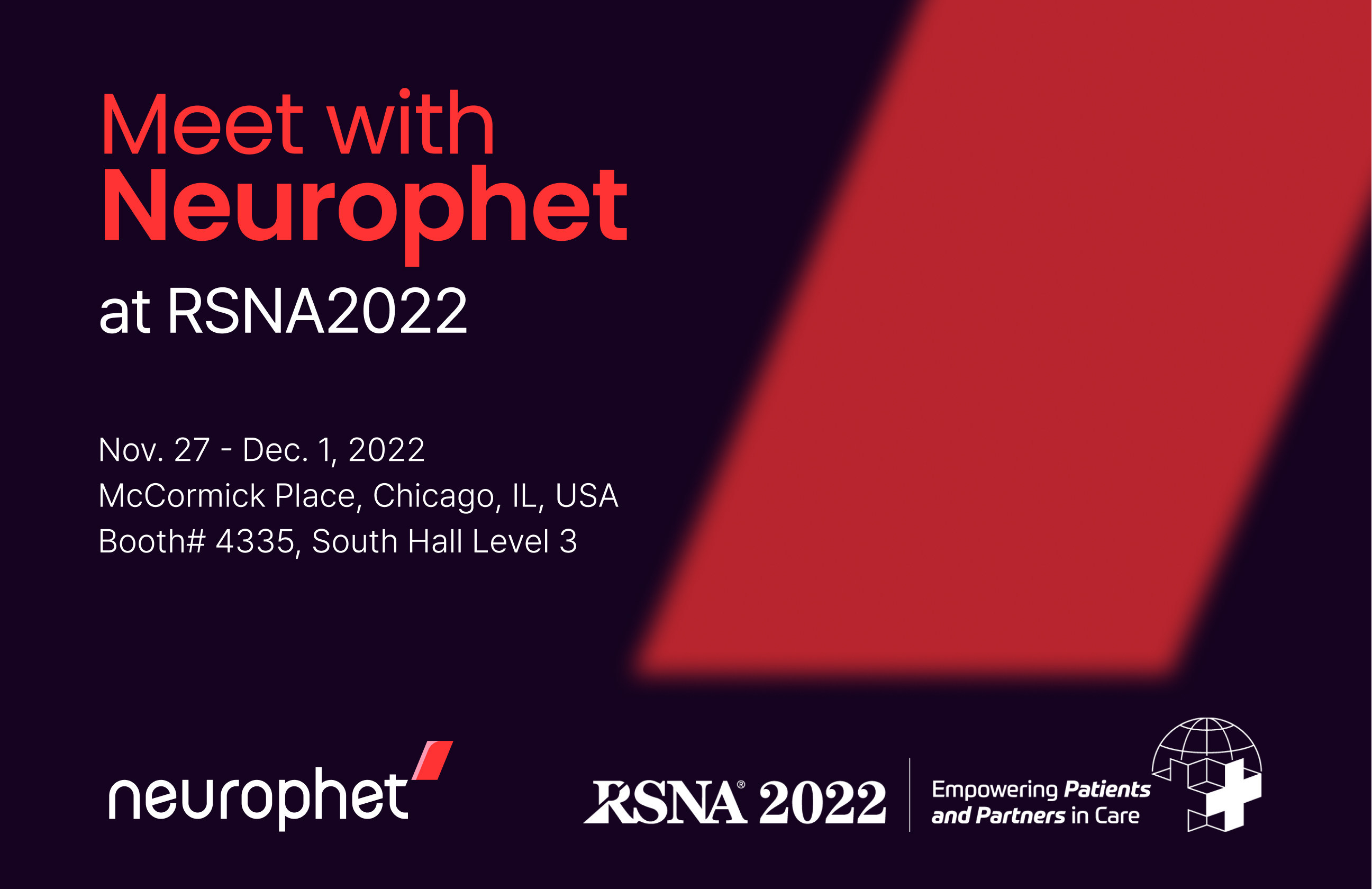 Neurophet, to participate in the Radiological Society of North America RSNA 2022