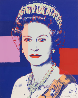 Andy Warhol’s portrait of Queen Elizabeth II broke the global auction record for any Warhol print ever sold and fetched $1,141,250 at today’s Heffel auction. (CNW Group/Heffel Fine Art Auction House)