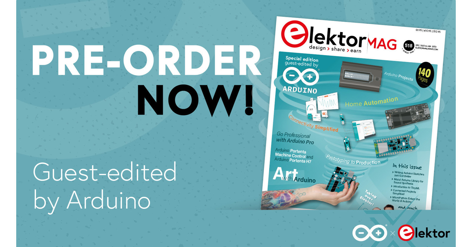 Arduino takes over Elektor. What will the special December issue bring?