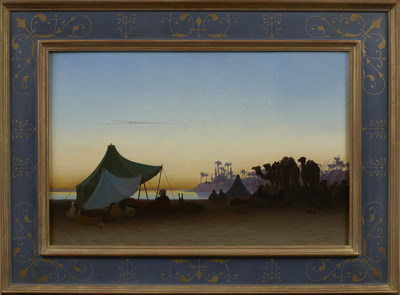 Charles-Théodore Frère (1814-1888): Beni-Souef, Egypte (framed), image courtesy of: Rehs Galleries, Inc., New York City