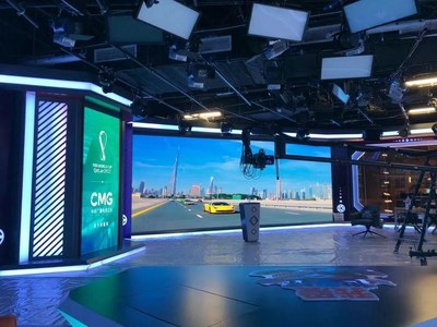 Sala de difusión de CCTV, Catar (PRNewsfoto/Shenzhen Unilumin Technology Co., Ltd.) Sala de difusión de CCTV, Catar (PRNewsfoto/Shenzhen Unilumin Technology Co., Ltd.)