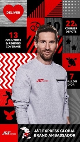 J&amp;T Express nombra a Lionel Messi como embajador mundial de la marca