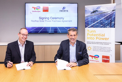 Image: signing ceremony between Imerys and TotalEnergies ENEOS