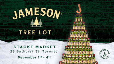 Jameson Tree Lot at Stackt Market Dec. 1-4 (CNW Group/Corby Spirit and Wine Communications)