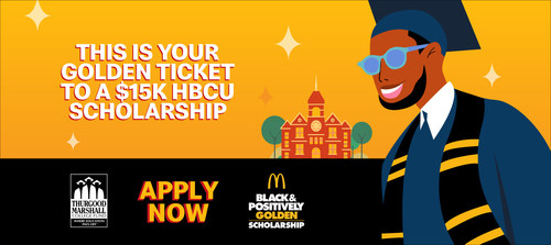 McDonald’s USA Partners with Thurgood Marshall College Fund (TMCF) and Alkeme to Deepen Its Commitment to Support HBCU Students Financial and Mental Health Needs Through its Black & Positively Golden Scholarship 2023-2024 McDonald’s USA Partners with Thurgood Marshall College Fund (TMCF) and Alkeme to Deepen Its Commitment to Support HBCU Students Financial and Mental Health Needs Through its Black & Positively Golden Scholarship 2023-2024