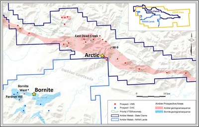 Figure 1. UKMP Prospective Areas and Key Prospects (CNW Group/Trilogy Metals Inc.)