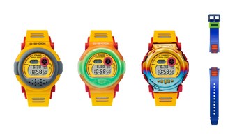 G-B001MVE*1/Interchangeable band *1 Two designs with resin bezels/one with metal bezel