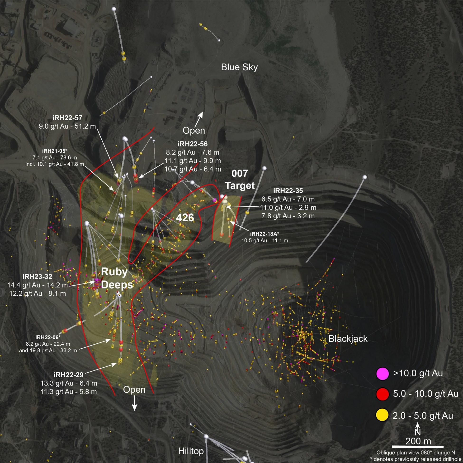 Figure 1 – Ruby Hill Surface Plan (CNW Group/i-80 Gold Corp)