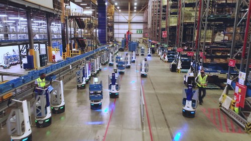Locus robots at work. Locus robots at work.
