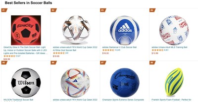 Glow City's soccer ball topping the charts