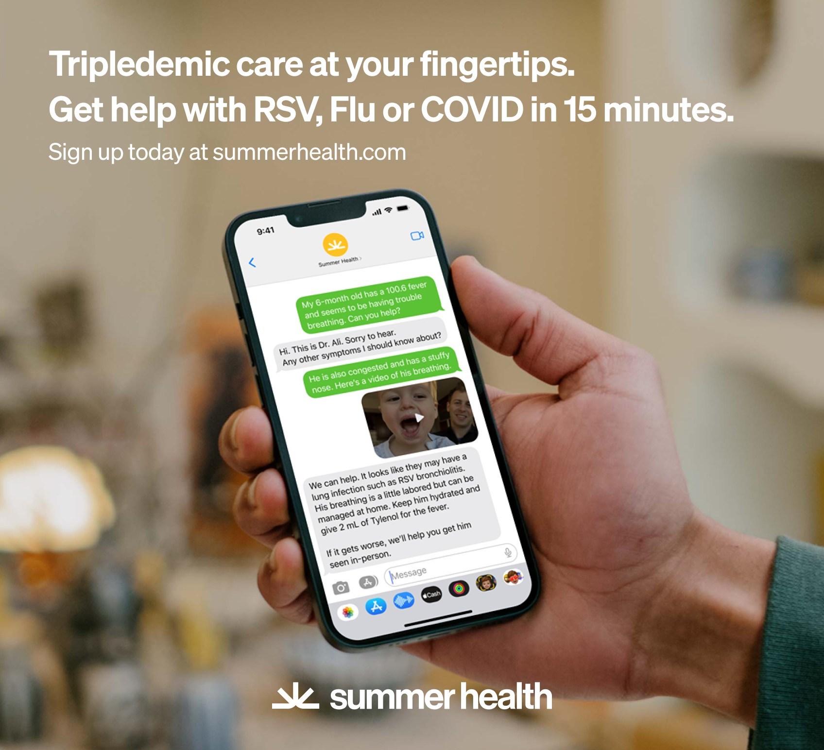 Summer Health Adds Messaging-Based Pediatric Care Initiative to Combat the RSV, Flu, and COVID "Tripledemic"