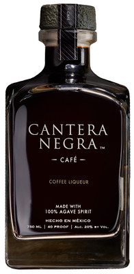 Cantera Negra Café tequila, a 100% blue agave and coffee blended liqueur.