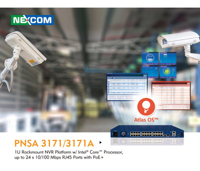 NEXCOM introduces two commercial off-the-shelf systems from the NVR product series - PNSA 3171 and PNSA 3171A. With support for up to 24 PoE switch ports, these 1U rackmounts are powered by the Intel® Core™ processor family to provide ample computing power to process data. PNSA 3171 and PNSA 3171A are software- and hardware-ready platforms, designed to reduce the complexity of cabling and maintaining surveillance systems, saving time, money, and resources.