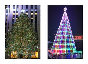 NYC has the Rockefeller Tree; Rochester has the Genesee Keg Tree