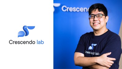 (Left) Crescendo Lab and (Right) Co-founder and CEO Jin