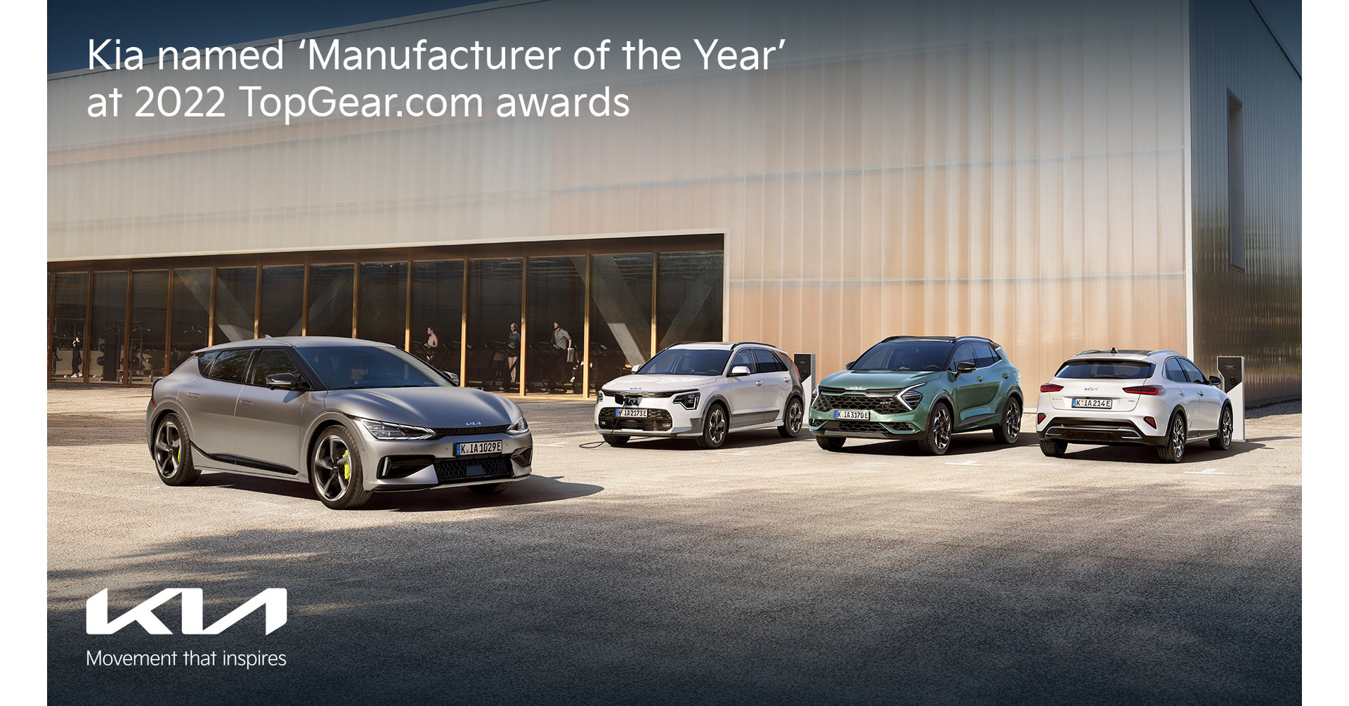 Kia named 'Manufacturer of the Year' at 2022 TopGear.com awards