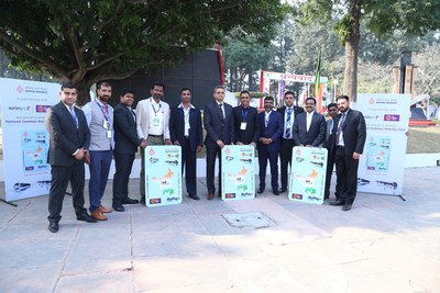Haryana’s open loop ticketing system launched by (R to L) Vishal Singhla, SVP-Govt Business, AU Small Finance Bank; Hanmant Pujari; Director, Aurionpro Solutions; Arvind Purohit, National Manager-Govt. Business, AU small Finance Bank; Yogesh Songadkar, EVP, Aurionpro; V K Dhahiya, Director Transport, Haryana; Navdeep Virk, Principal Secretary, Transport, Haryana; S S Parmar, Joint State Transport Controller, Haryana; Kiran Patil, Project Director, Aurionpro; Amit Nimonkar, Product Lead-Direct Banking, AU Small Finance Bank; Vikas Sirohi, Lead- State government, NPCI; and Amit Malik, Business Manager-Govt. Banking