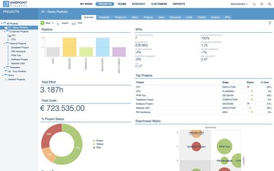 Real-time project and portfolio dashboards for the optimal overview