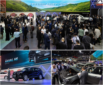 Leading Electric Vehicle Market, GWM Presents Various NEVs in Thailand (PRNewsfoto/GWM)