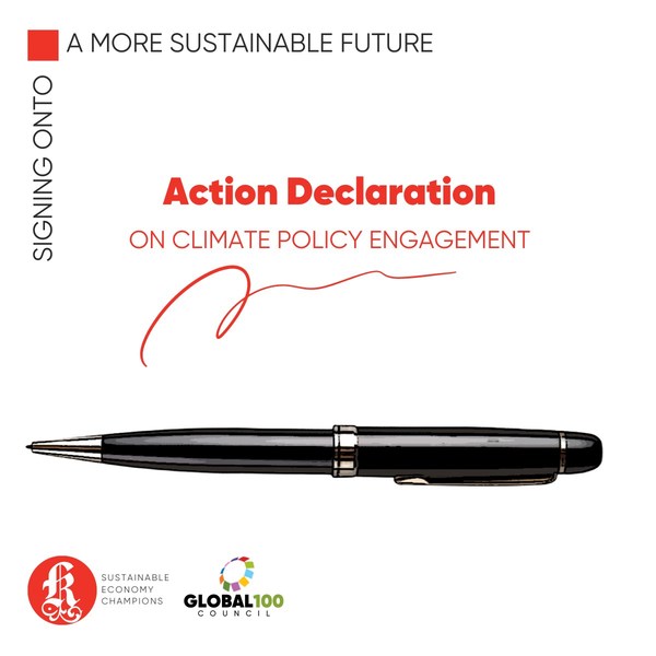 Sims Limited and LMS Energy signed the Action Declaration on Climate Policy Engagement