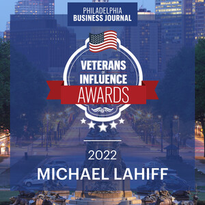 ZeroEyes CEO Mike Lahiff Receives Philadelphia Business Journal's 2022 Veterans of Influence Award