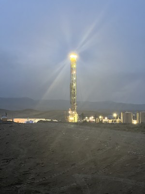 C-MOR's Crown Jewel Lighting System turns night into day on a drilling site in Wyoming.