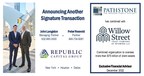 Republic Capital Advises Pathstone on Combination with $35...