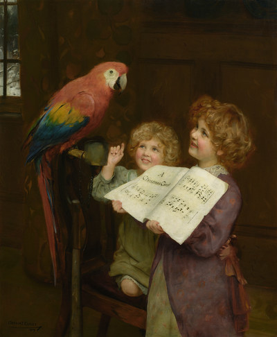 Arthur John Elsley (1860-1952): The Singing Lesson. Image courtesy of: Rehs Galleries, Inc., New York