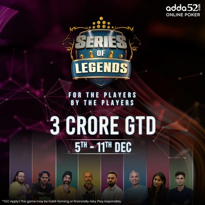 Adda52.com invites legendary Indian Poker players to compete at the Series of Legends