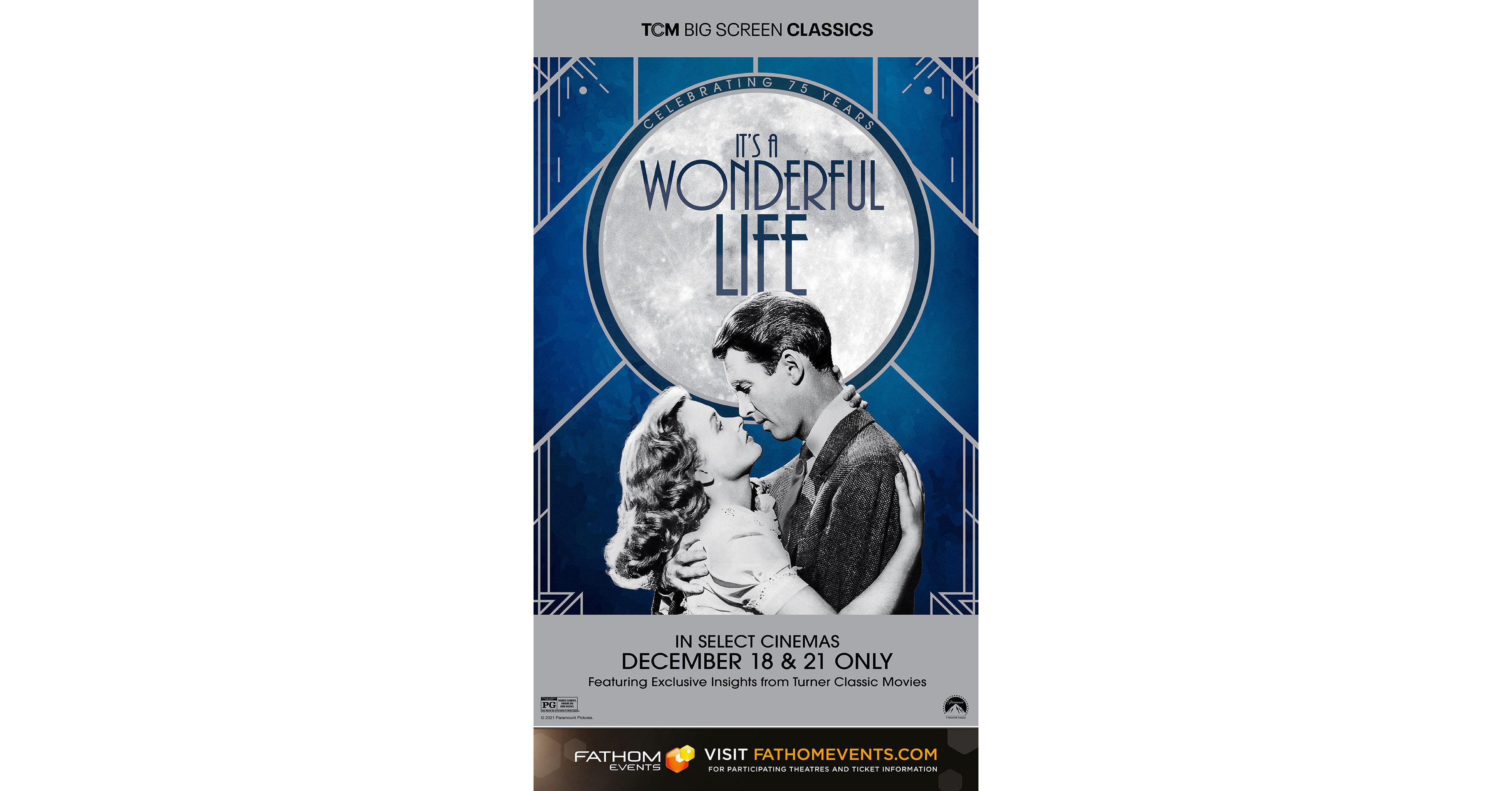 Fathom Events and TCM Celebrate 75 years of "It's A Wonderful Life" In