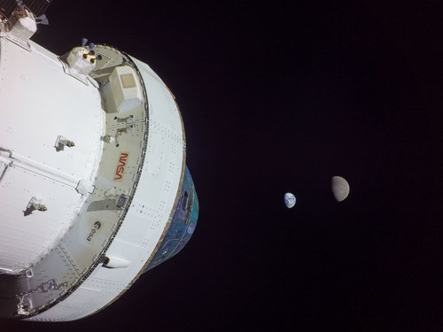 NASA's uncrewed Orion spacecraft reached a maximum distance of nearly 270,000 miles from Earth during the Artemis I flight test before beginning its journey back toward Earth. Orion captured imagery of the Earth and Moon together from its distant - More in Enquiry -