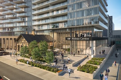 Cadillac Fairview entreprend la construction de son premier projet de logements locatifs - Immeuble de 288 logements relié à CF Rideau Centre (Groupe CNW/Corporation Cadillac Fairview limitée)