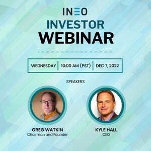 INEO Announces Investor Webinar for Fiscal 2023 First Quarter Financial Results and Corporate Update