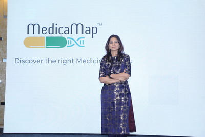 Anu Acharya, CEO of MapMyGenome at MedicaMap Launch, Hyderabad