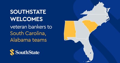 SouthState has hired 7 Commercial and Premier Private Bankers, growing its talent base in both South Carolina and Alabama.