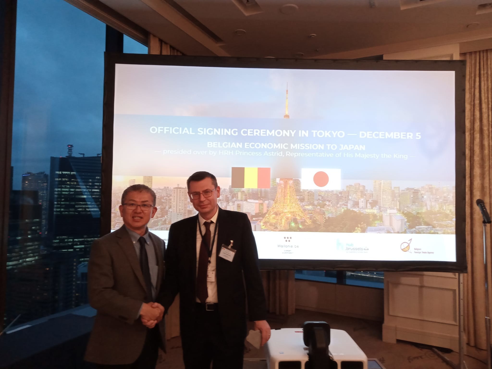 YAMAGATA CORPORATION ET TWEDDLE GROUP BELGIUM SIGNENT UN PROTOCOLE D'ENTENTE DANS LE CADRE DE LA MISSION ÉCONOMIQUE BELGE AU JAPON