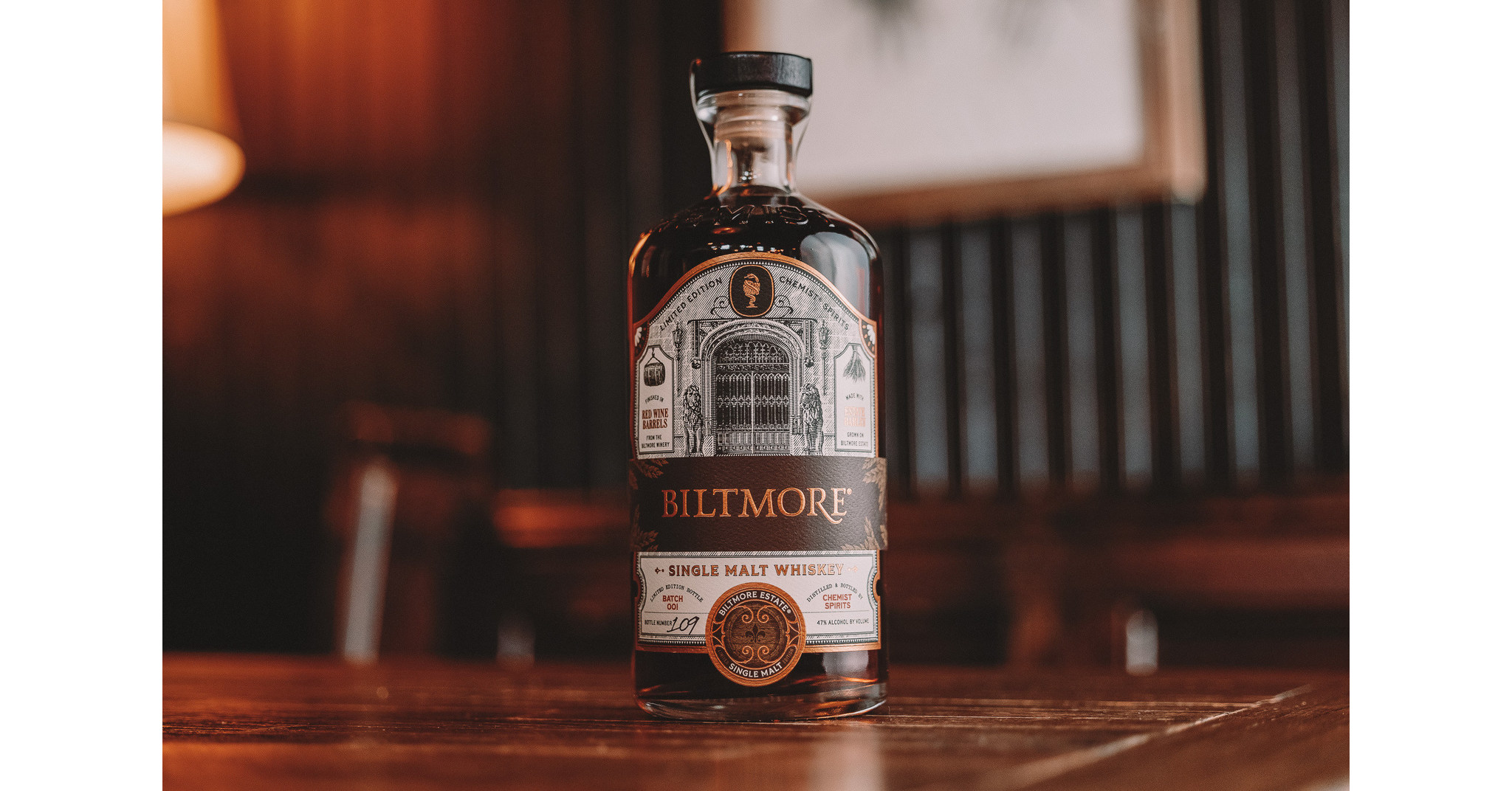 Chemist Spirits Unveils Its First Craft Single Malt Whiskey In Collaboration with Biltmore