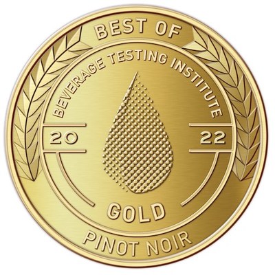 Beverage Testing Institute Best of 2022 Pinot Noir Gold Medal