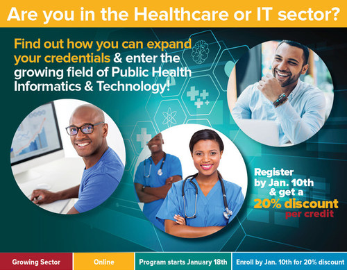 The program, called PHIT, for public health informatics and technology, offers an online certificate for those with a bachelor's degree who are already in the workforce.