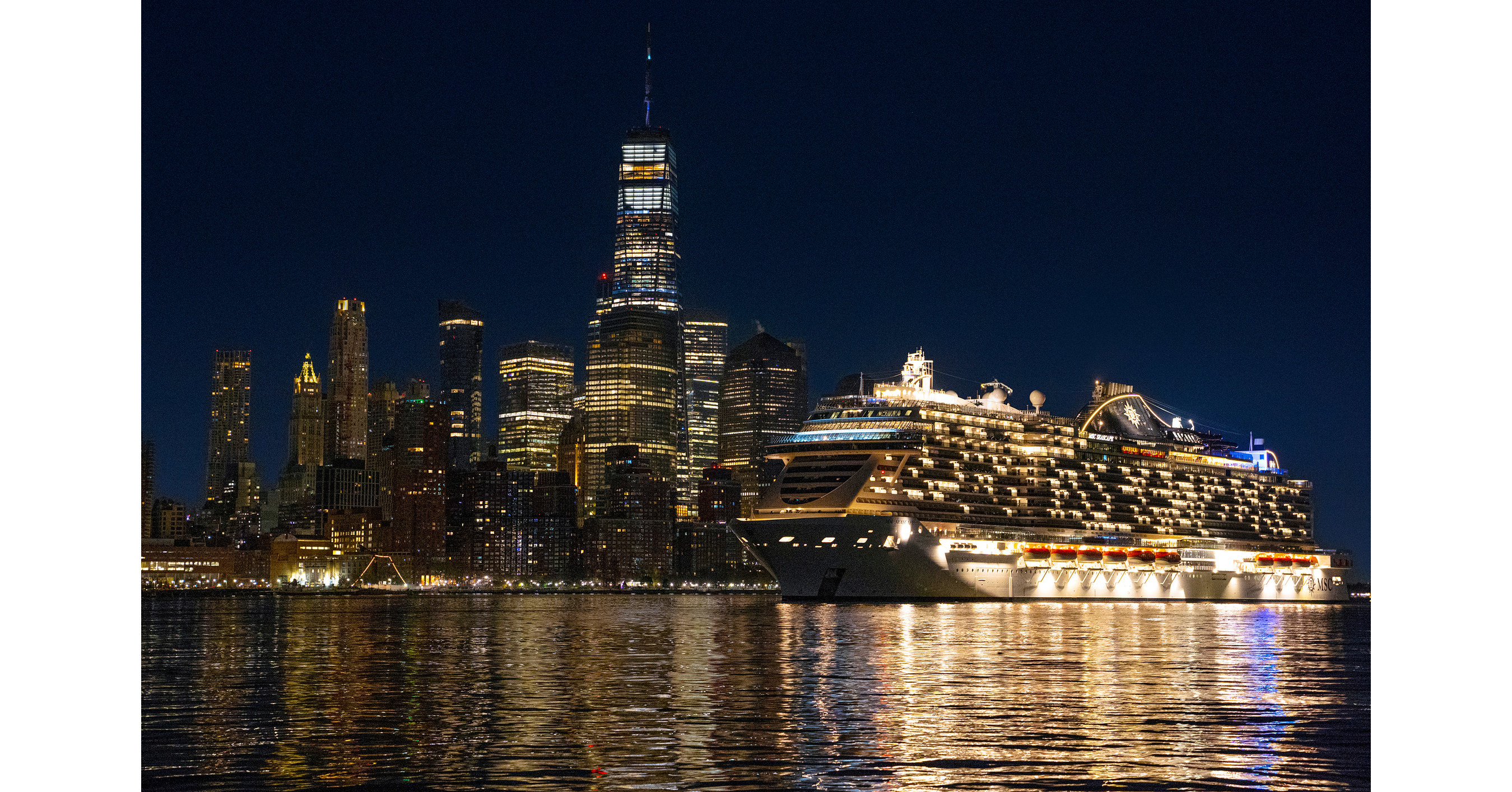 WORLD'S NEWEST CRUISE SHIP ARRIVES IN NEW YORK CITY AS MSC CRUISES