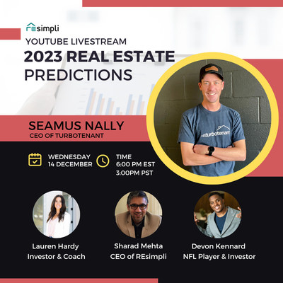 2023 Real Estate Predictions live on December 14th at 6:00 pm ET.