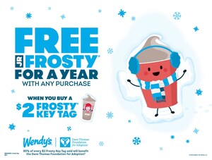 Eat, Frosty and Be Merry: Fan Favorite Frosty Key Tags Are Back to Benefit the Dave Thomas Foundation for Adoption