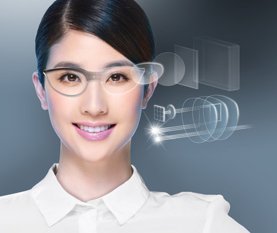 SCHOTT RealView® high refractive index wafers help smart glasses create a stunningly realistic hands-free experience. Image source: SCHOTT.