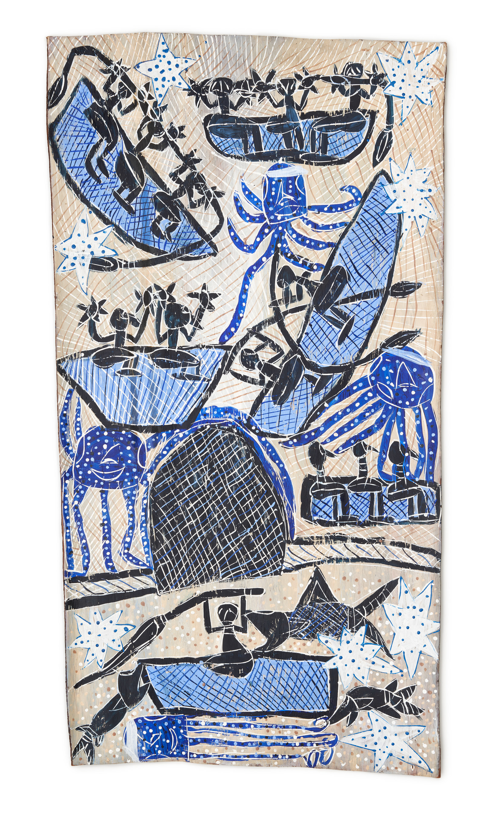 Landmark Exhibition of Aboriginal Australian bark paintings opens at American University Museum February 2023