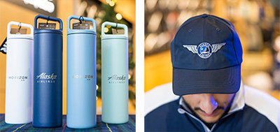 Grab some Alaska-branded gear fit for the seasoned travel professional – from toiletry organizers to luggage tags and reusable water bottles.